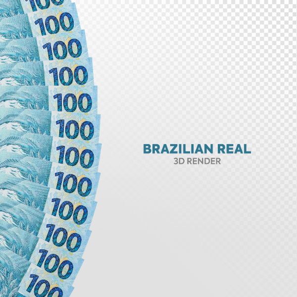 NOTAS DE 100 REAIS ELEMENTO 3D REALISTA