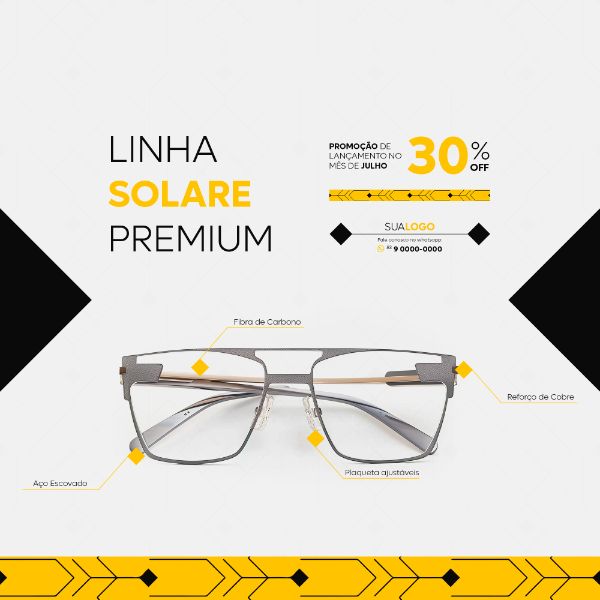 ÓTICA ÓCULOS SOCIAL MEDIA LANÇAMENTO FEED