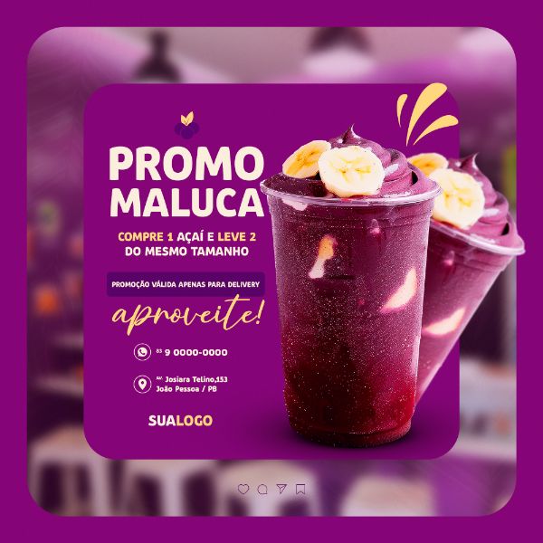 AÇAÍ AÇAITERIA SOCIAL MEDIA POST FEED