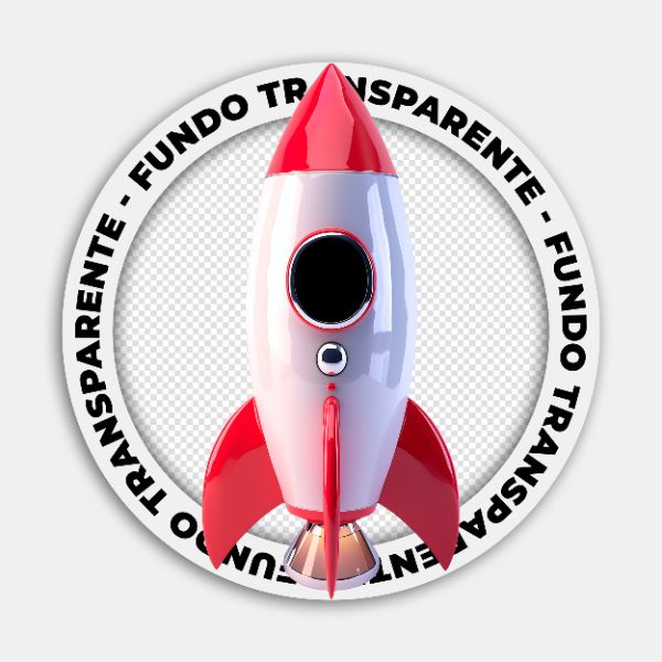 FOGUETE ESPACIAL | IMAGEM SEM FUNDO | PSD EDITÁVEL