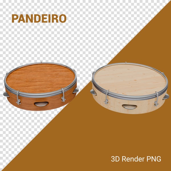 JQW PANDEIRO 3D RENDER PNG PARA COMPOSIÇÃO (19)