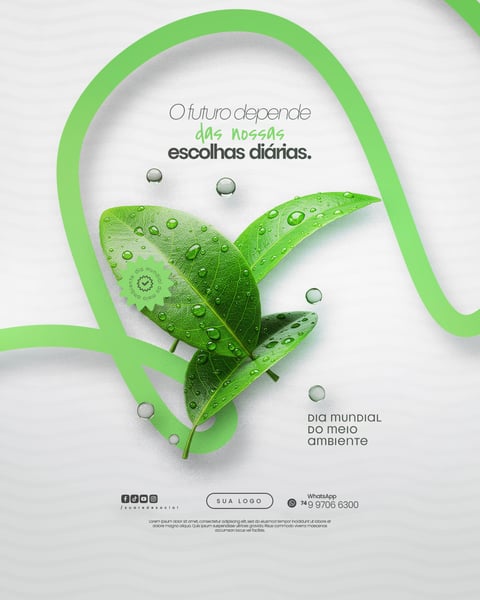 05 DE JUNHO - DIA MUNDIAL DO MEIO AMBIENTE SOCIAL MEDIA PSD EDITÁVEL