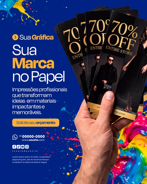 GRÁFICA E COMUNICAÇÃO VISUAL SOCIAL MEDIA PSD EDITÁVEL 2
