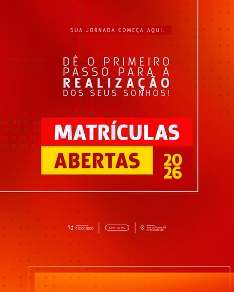 MATRÍCULAS ABERTAS 2026 VOLTA ÀS AULAS SOCIAL MEDIA PSD EDITAVEL (6)