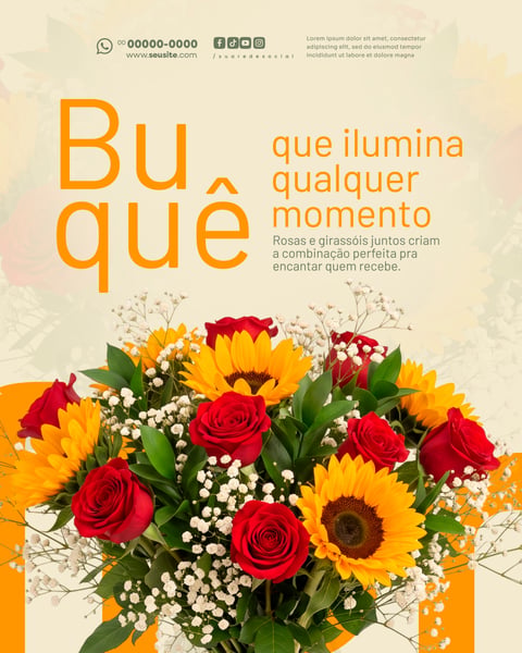 FLORICULTURA SOCIAL MEDIA PSD EDITÁVEL 1