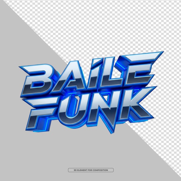 SELO 3D PNG BAILE FUNK