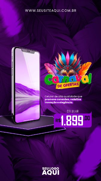 STORY - CARNAVAL | CARNIVAL | FESTA | PSD EDITÁVEL