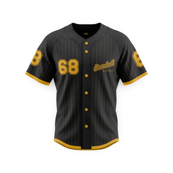 CAMISETA DE BEISEBOL PSD EDITÁVEL MOCKUP