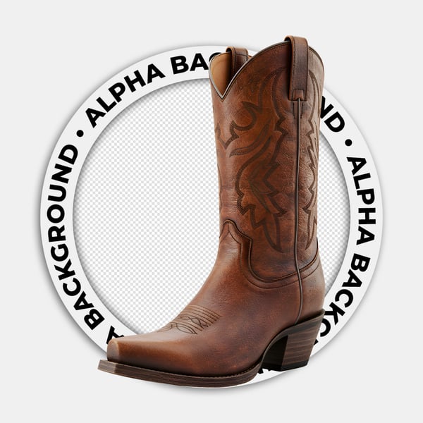 Botina de couro de cowboy 1