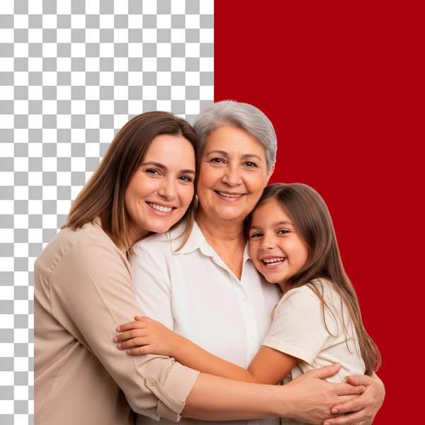 IMAGEM PARA COMPOSIÇÃO MÃE FILHA E NETA NOS BRAÇOS FELIZES NO COLO PNG