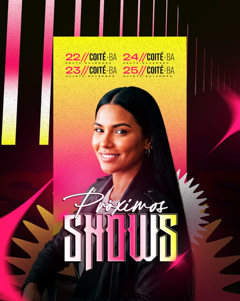 FLYER SHOWS AGENDA ARTISTAS FESTA EVENTOS CANTOR SOCIAL MEDIA PSD EDITÁVEL 8