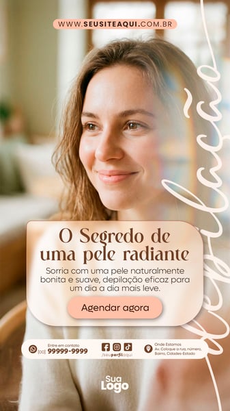 STORY DEPILAÇÃO A LASER SOCIAL MEDIA PSD EDITÁVEL 07