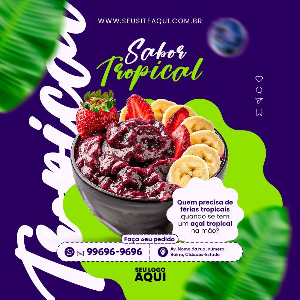 FEED VERTICAL - AÇAÍTERIA - AÇAÍ - SORVETERIA | SOCIAL MEDIA