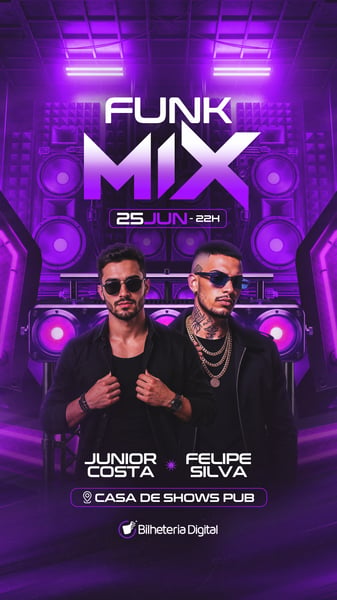 37 FLYER FESTA FUNK MIX STORY PSD EDITÁVEL