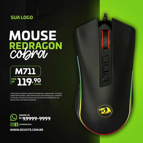 POST LOJA ONLINE MOUSE GAMER FEED