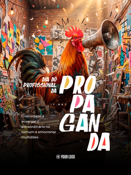 DIA DO PROFISSIONAL DA PROPAGANDA SOCIAL MEDIA FLYER PSD EDITÁVEL