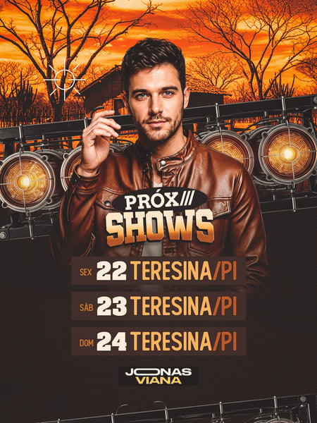 FLYER AGENDA SEMANAL SERTÃO STORY PSD EDITÁVEL