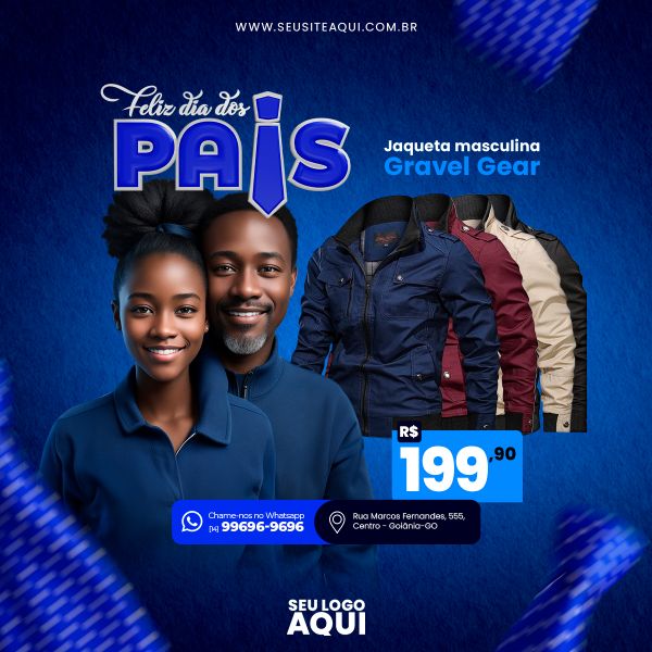 FEED QUADRADO - FELIZ DIA DOS PAIS | SOCIAL MEDIA | PSD EDITÁVEL