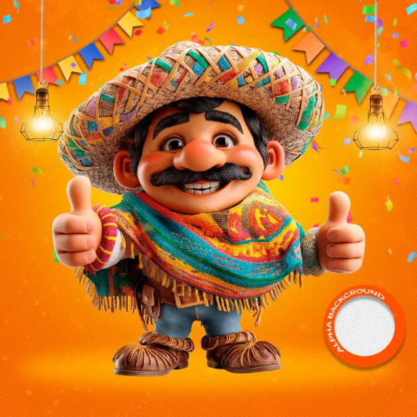 MASCOTES DE FESTA JUNINA MODELO 16