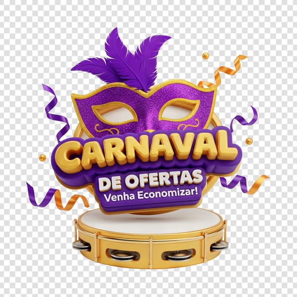 SELO 3D CARNAVAL DE OFERTAS VENHA ECONOMIZAR 04