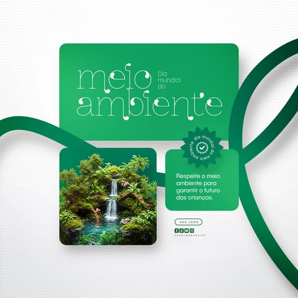 05 DE JUNHO - DIA MUNDIAL DO MEIO AMBIENTE SOCIAL MEDIA PSD EDITÁVEL 129