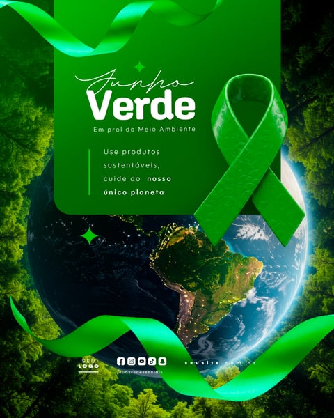 JUNHO VERDE CAMPANHA DE CONSCIENTIZAÇÃO DO MEIO AMBIENTE SOCIAL MEDIA FEED 5