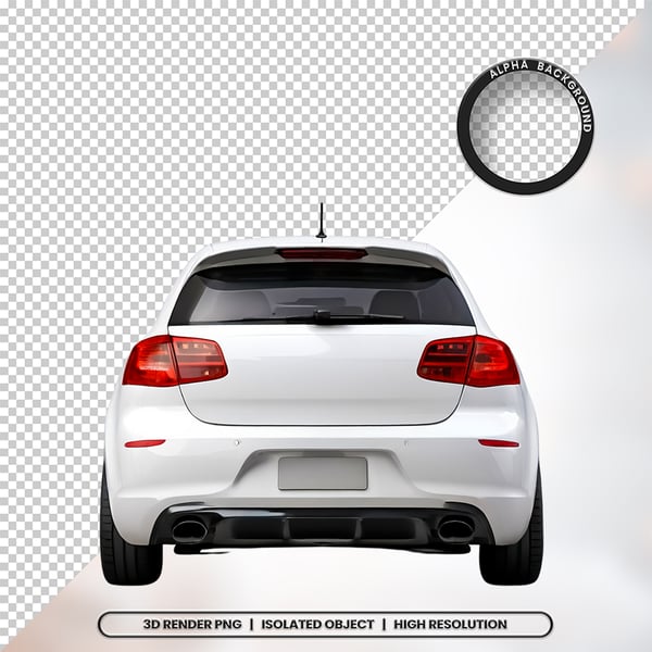 3D RENDER FUNDO DE UM CARRO ELEMENTO ÍCONE PSD PNG