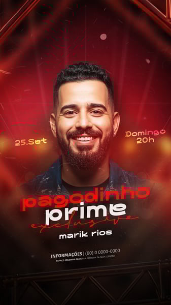 FLYER EVENTOS ARTISTAS SHOWS FESTA - SOCIAL MEDIA PSD EDITÁVEL 10