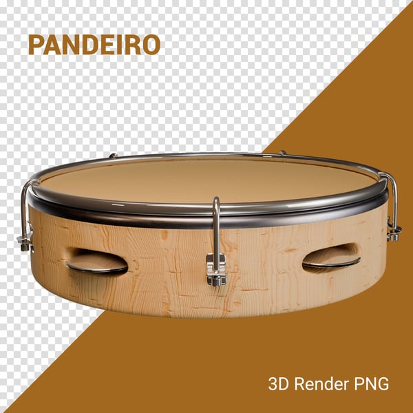 VKX PANDEIRO 3D RENDER PNG PARA COMPOSIÇÃO (21)