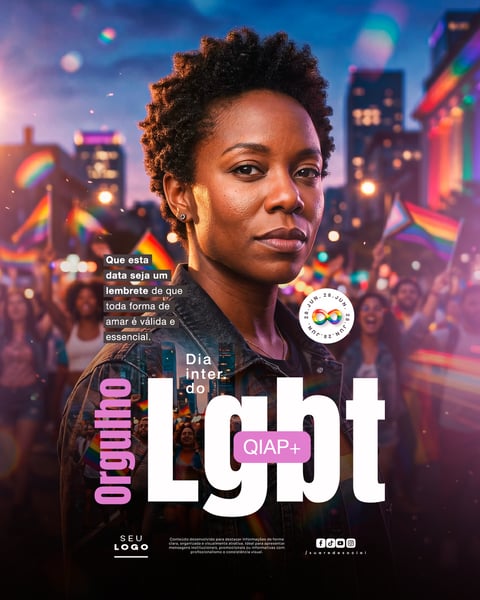 DIA INTERNACIONAL DO ORGULHO LGBT 28 DE JUNHO SOCIAL MEDIA PSD EDITÁVEL 5