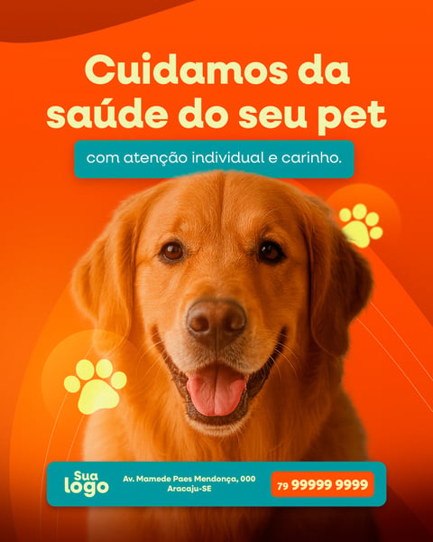 CUIDAMOS DA SAÚDE DO SEU PET SOCIAL MEDIA VETERINÁRIO