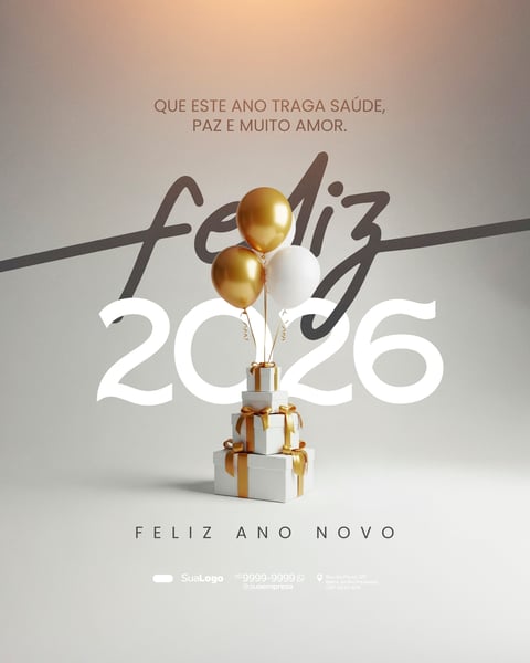 FEED FELIZ ANO NOVO 6 SOCIAL MEDIA PSD EDITÁVEL