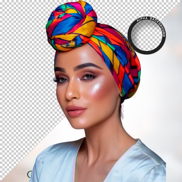 MULHER NEGRA AFRO ELEMENTO PSD PNG