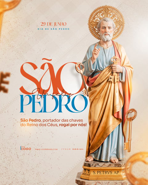 DIA DE SÃO PEDRO 29 DE JUNHO SOCIAL MEDIA PSD EDITÁVEL 5