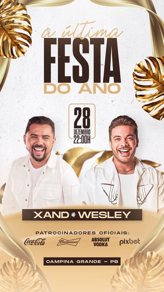 FLYER EVENTO FIM DE ANO (NATAL E ANO NOVO)