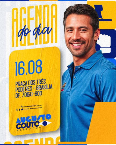 AGENDA CANDIDATO ELEIÇÕES CAMPANHA POLITICA CAMPANHA ELEITORAL FEED