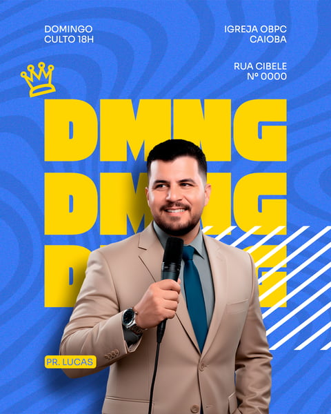 FLYER GOSPEL CULTO DOMINGO PSD FEED 6