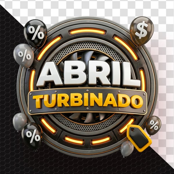ELEMENTOS 3D ABRIL TURBINADO MODELO 03