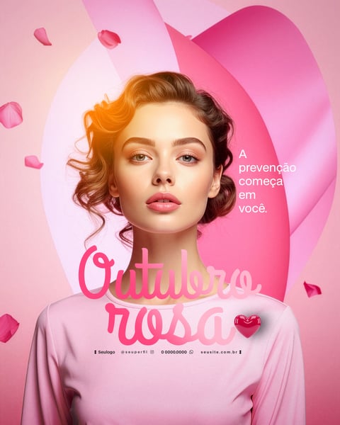 OUTUBRO ROSA SOCIAL MEDIA FLYER PSD