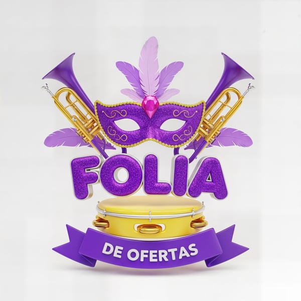 SELO 3D CARNAVAL FOLIA DE OFERTAS 03