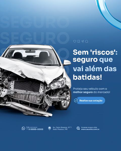 SEGURO BATIDAS ACIDENTE SOCIAL MEDIA FEED VERTICAL