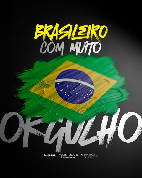 INDEPENDÊNCIA DO BRASIL 07 DE SETEMBRO SOCIAL MEDIA PSD EDITÁVEL 8