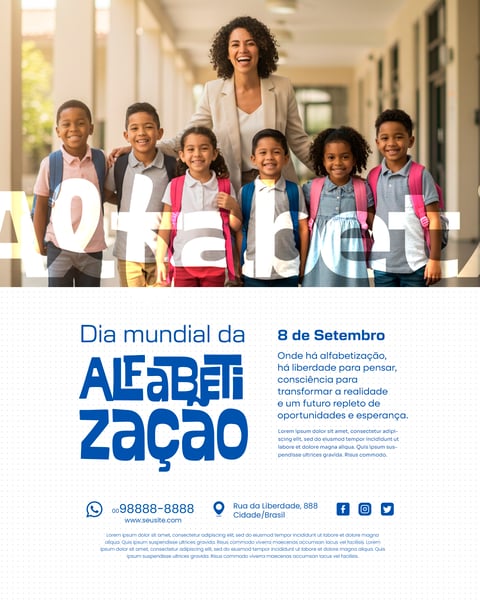8 DE SETEMBRO DIA MUNDIAL DA ALFABETIZAÇÃO