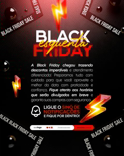 BLACK FRIDAY AVISO COMUNICADO ANÚNCIO SOCIAL MEDIA PSD EDITÁVEL 1