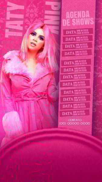 FLYER ARTISTA AGENDA DE SHOWS STORIES