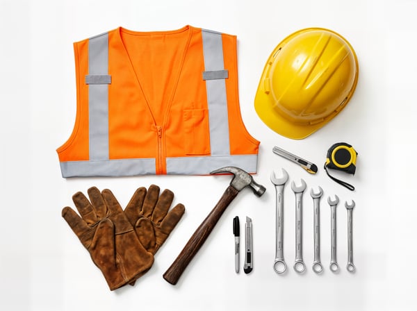 Equipamentos de construção trabalhadores ferramentas 4
