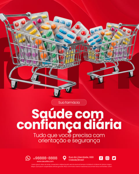 FARMÁCIA E DROGARIA SOCIAL MEDIA PSD EDITÁVEL 2