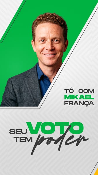 CAMPANHA ELEITORAL POLÍTICA ELEIÇÃO DEPUTADO PREFEITO VEREADOR FLYER PSD EDITÁVEL 6 STORY