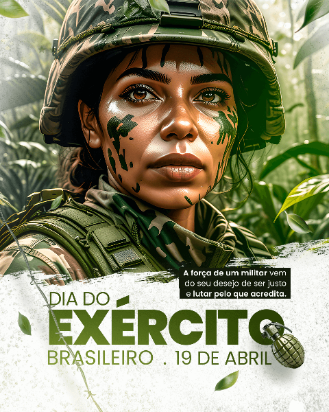 19 DE  ABRIL DIA DO EXÉRCITO BRASILEIRO - SOCIAL MEDIA