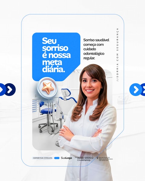 CLÍNICA ODONTOLÓGICA SOCIAL MEDIA PSD EDITÁVEL 2